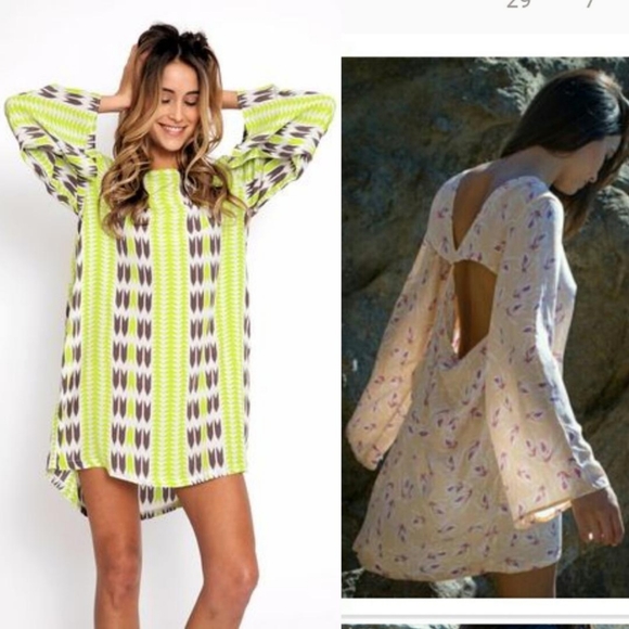 Rare acacia tortolla native silk dress swimwear XS - Picture 7 of 8